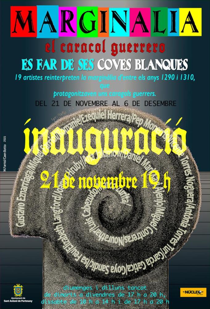  Imagen El Far de ses Coves Blanques acoge “Marginalia: el caracol guerrero”, una exposición colectiva inspirada en las iluminaciones medievales