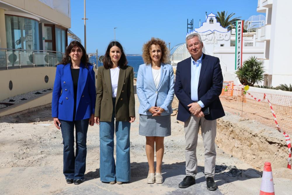  Imatge Govern Balear i Consell d’Eivissa fan la primera visita d’obres del bulevard del carrer Vara de Rey