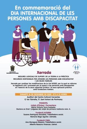Sant Antoni de Portmany conmemora el Día Internacional de las Personas con Discapacidad con una jornada informativa sobre las nuevas medidas judiciales de apoyo