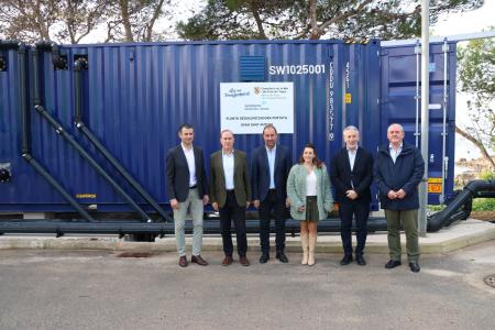 El Govern pone en marcha la desaladora modular de Sant Antoni para reforzar el suministro de agua en Eivissa