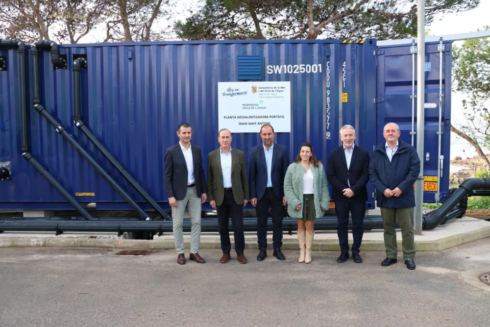  Imagen El Govern pone en marcha la desaladora modular de Sant Antoni para reforzar el suministro de agua en Eivissa