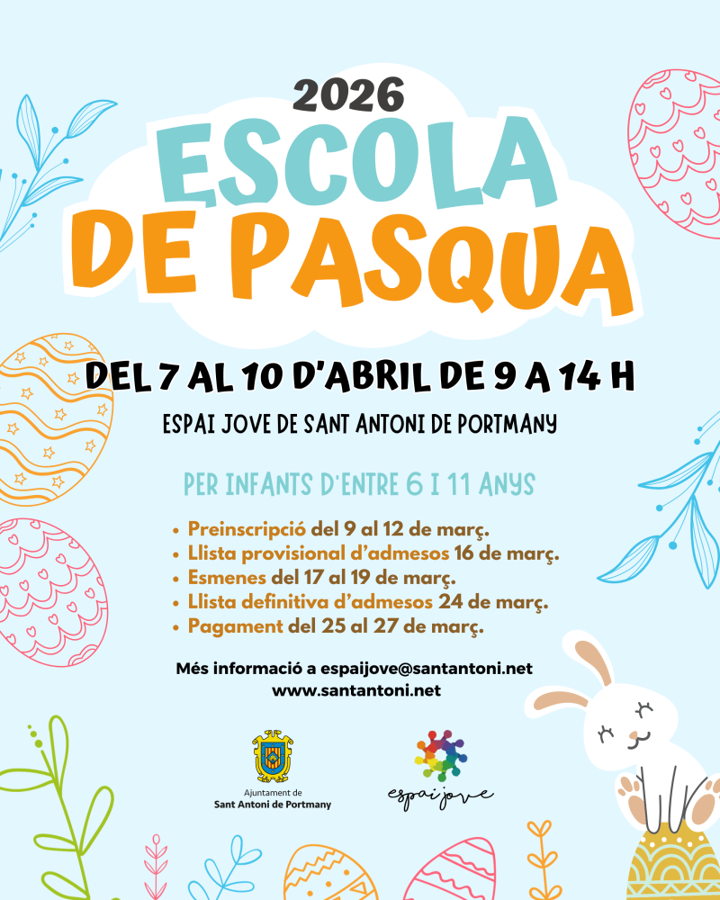  Imagen Listado provisional de admitidos y excluidos para la Escuela de Pascua 2026