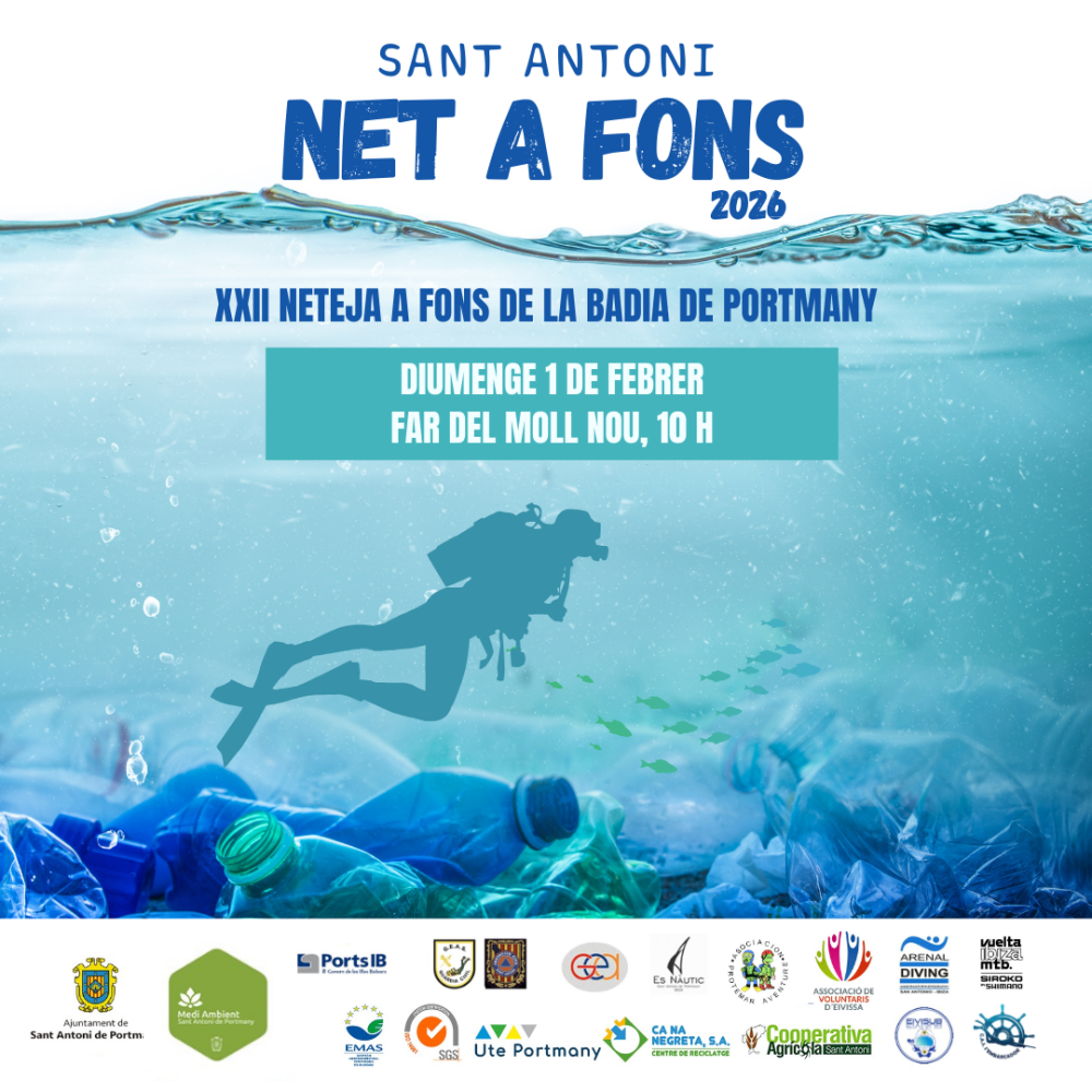  Imagen La limpieza del fondo marino “Sant Antoni Net a Fons” alcanza su XXII edición este domingo