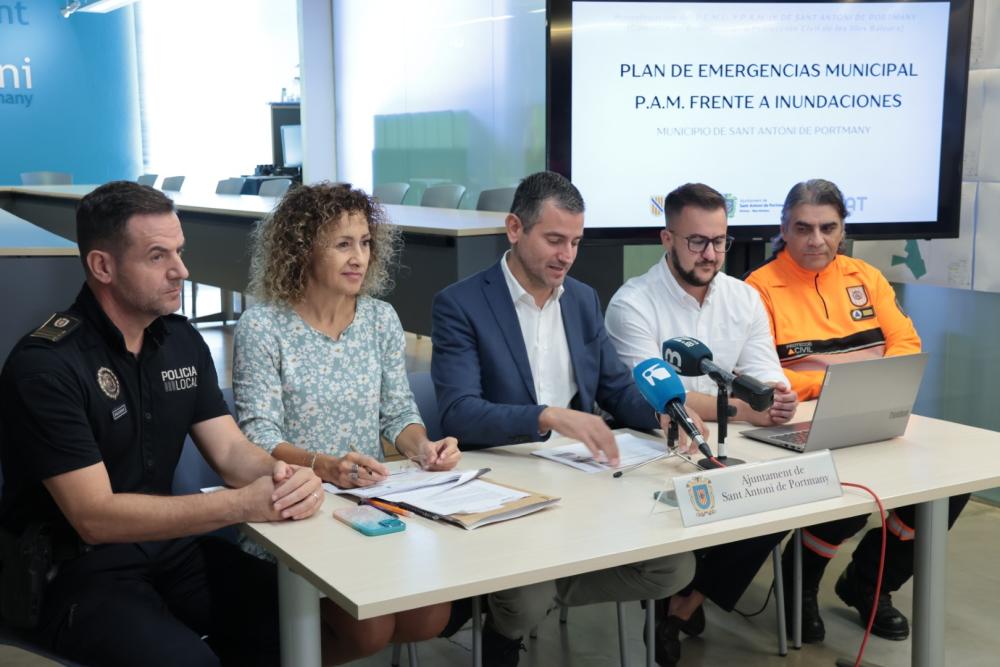  Imagen El Ayuntamiento de Sant Antoni presenta los nuevos planes municipales para hacer frente a emergencias e inundaciones
