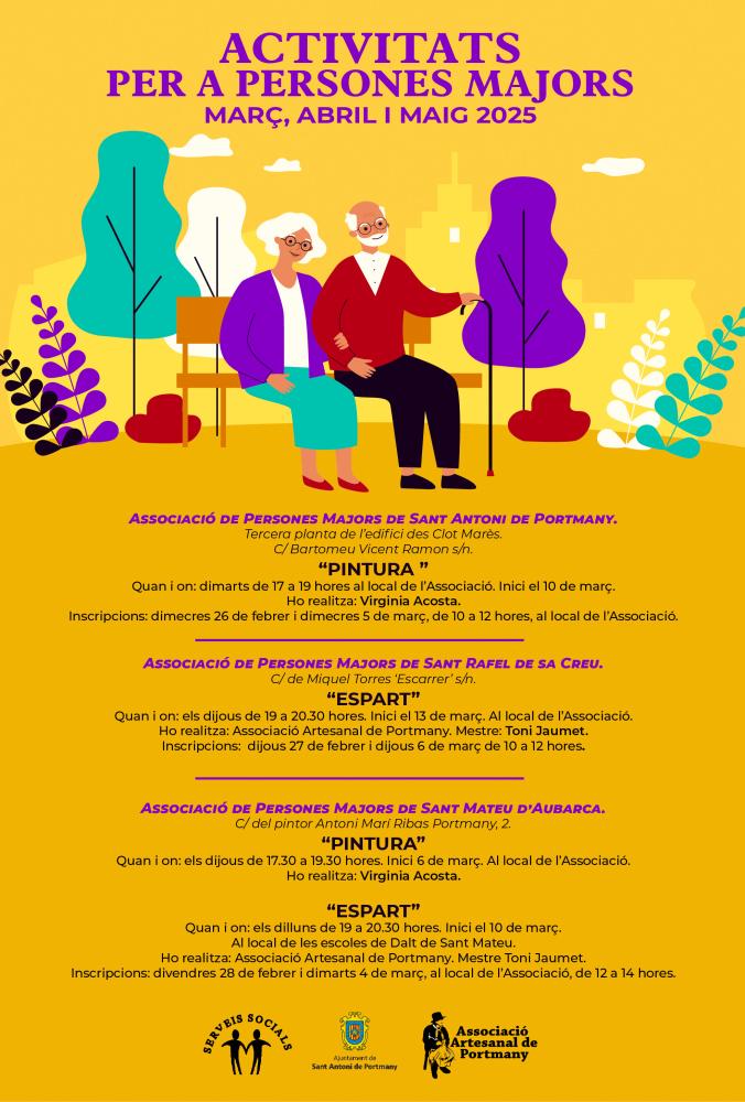  Imagen El Ayuntamiento de Sant Antoni impulsa el programa de actividades para la gente mayor del municipio