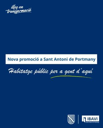 L'IBAVI inicia la licitació del projecte tècnic de la nova promoció de Sant Antoni de Portmany