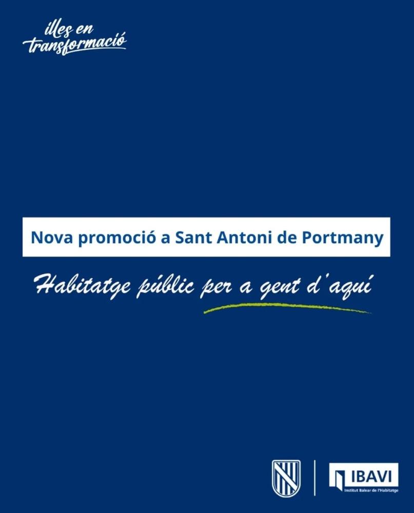  Imatge L'IBAVI inicia la licitació del projecte tècnic de la nova promoció de Sant Antoni de Portmany